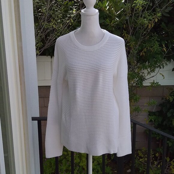 Anthropologie Michael Stars Sweater Women's Size Small White Knit NEW - Picture 5 of 5